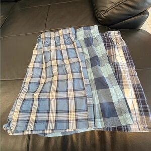 American Eagle Outfitters Blue Plaid Boxer Briefs